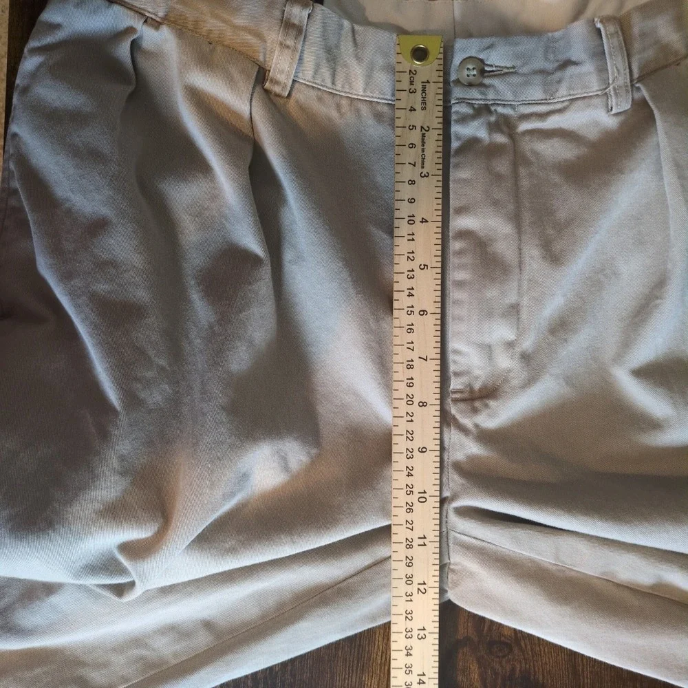 Polo Ralph Lauren Ethan Pant Mens 36x30 Khaki Pleated Chino Trousers Beige